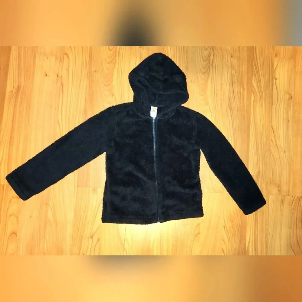 Gymboree Black Zip Up Med 7-8